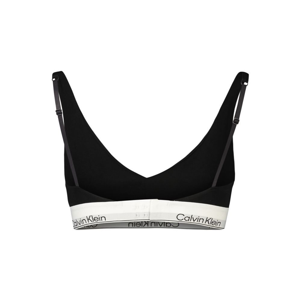 Sort Calvin Klein push-up trekants-bh i bomuld, modal og elastan
