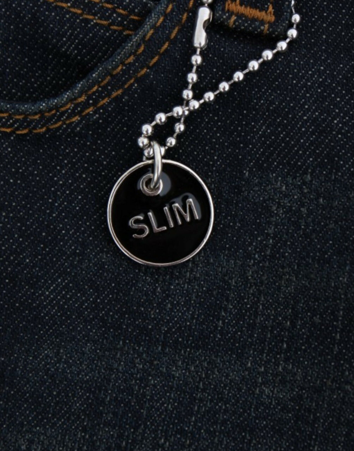 C’N’C Costume National blå slim fit-jeans i bomuld med stretch