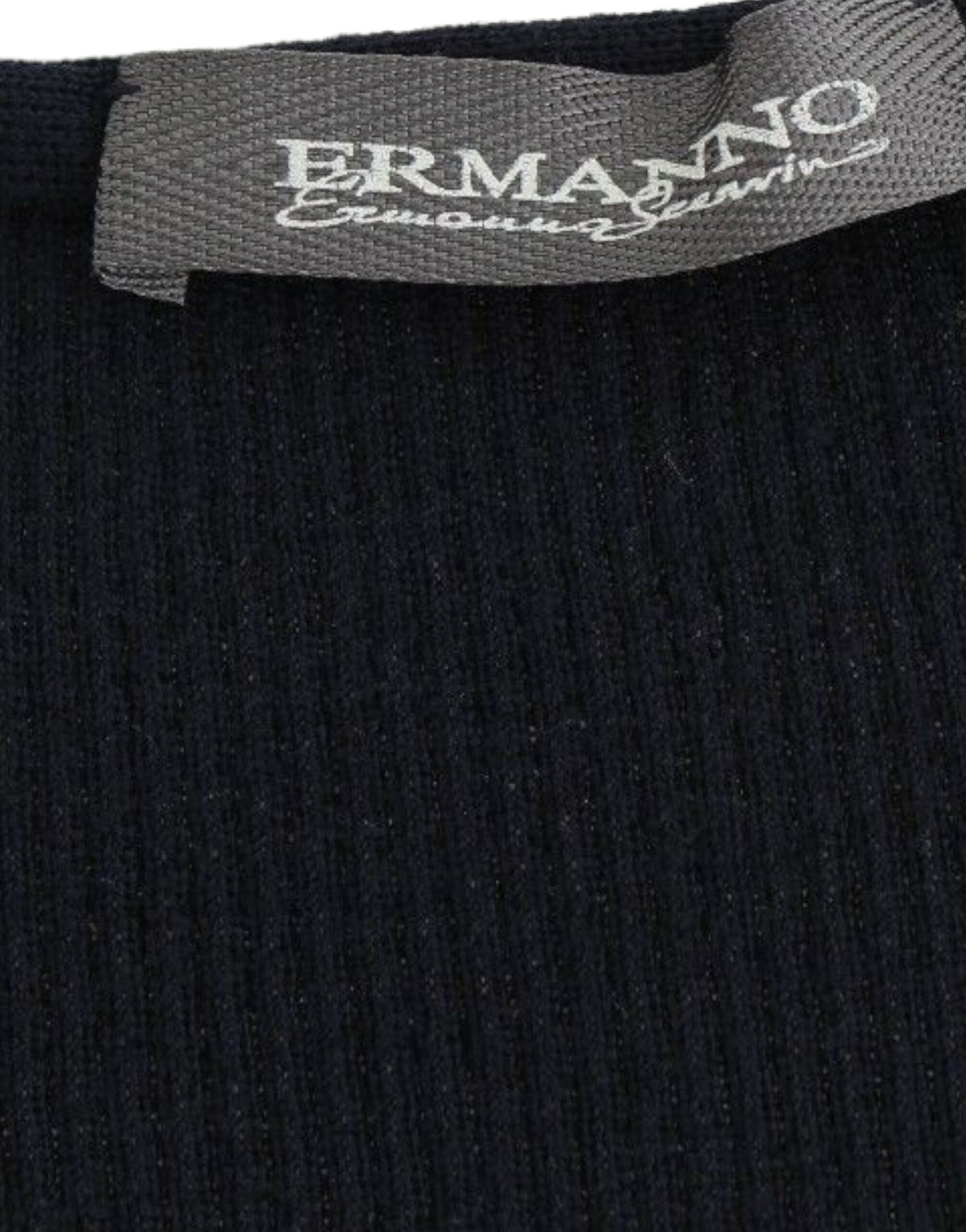 Ermanno Scervino blå strikket sweater i uldblanding