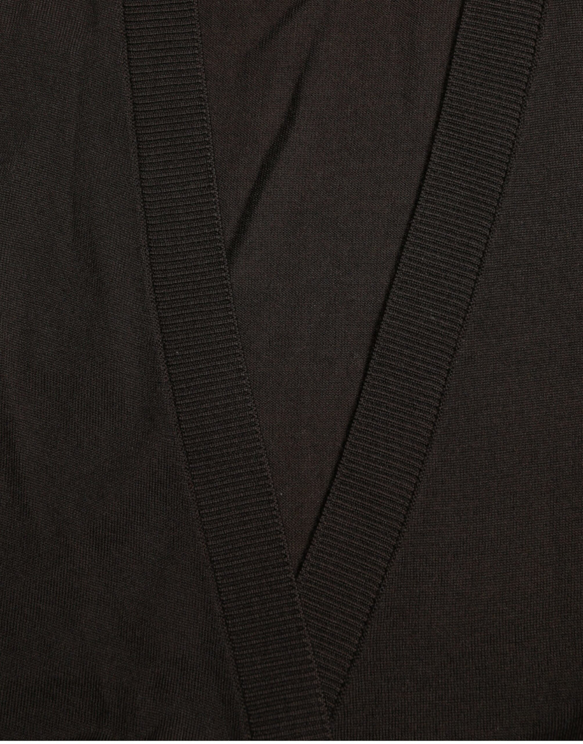Dolce & Gabbana Crossed cardigan i jomfruuld – sort