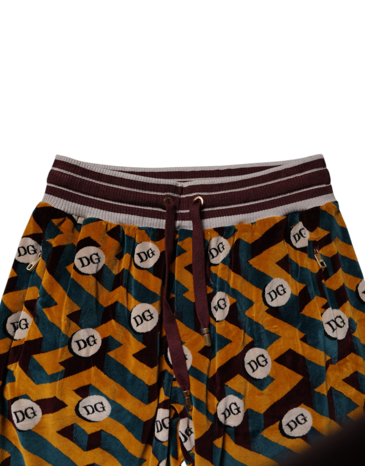 Dolce & Gabbana Multicolor Logo Monogram Jogger Sweatpants Pants