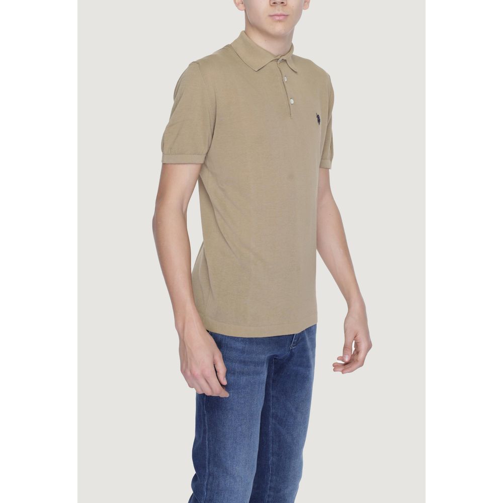 U.S. POLO ASSN. Beige Cotton Sweater
