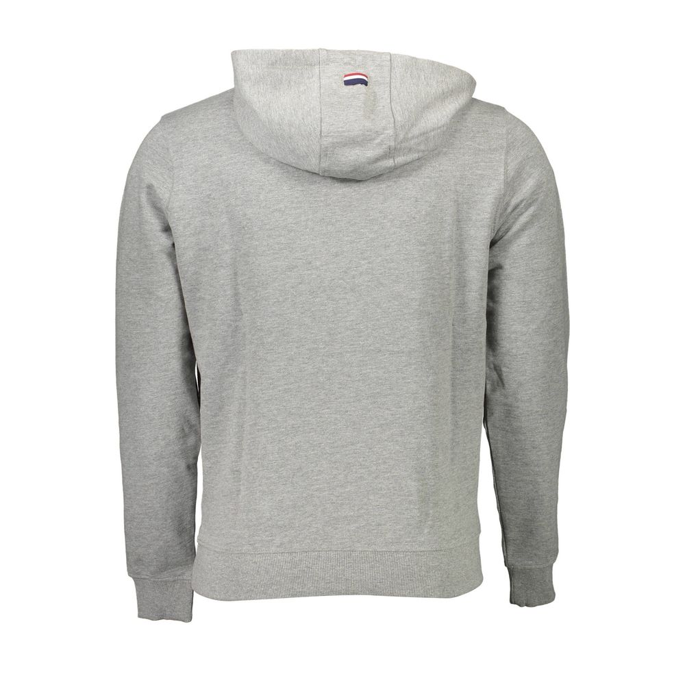 U.S. Polo Assn. hoodie til mænd i bomuld – grå