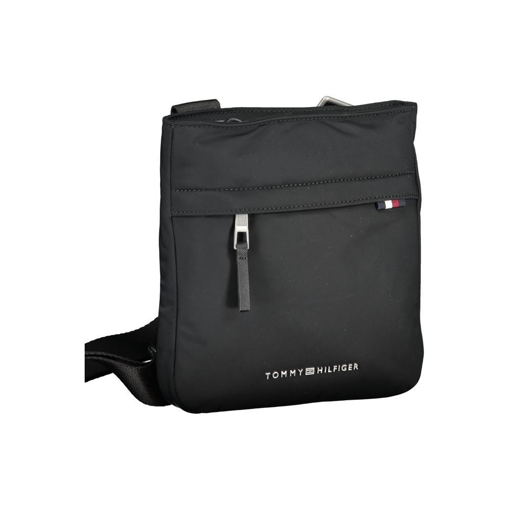 Tommy Hilfiger Black Polyurethane Women Shoulder Bag
