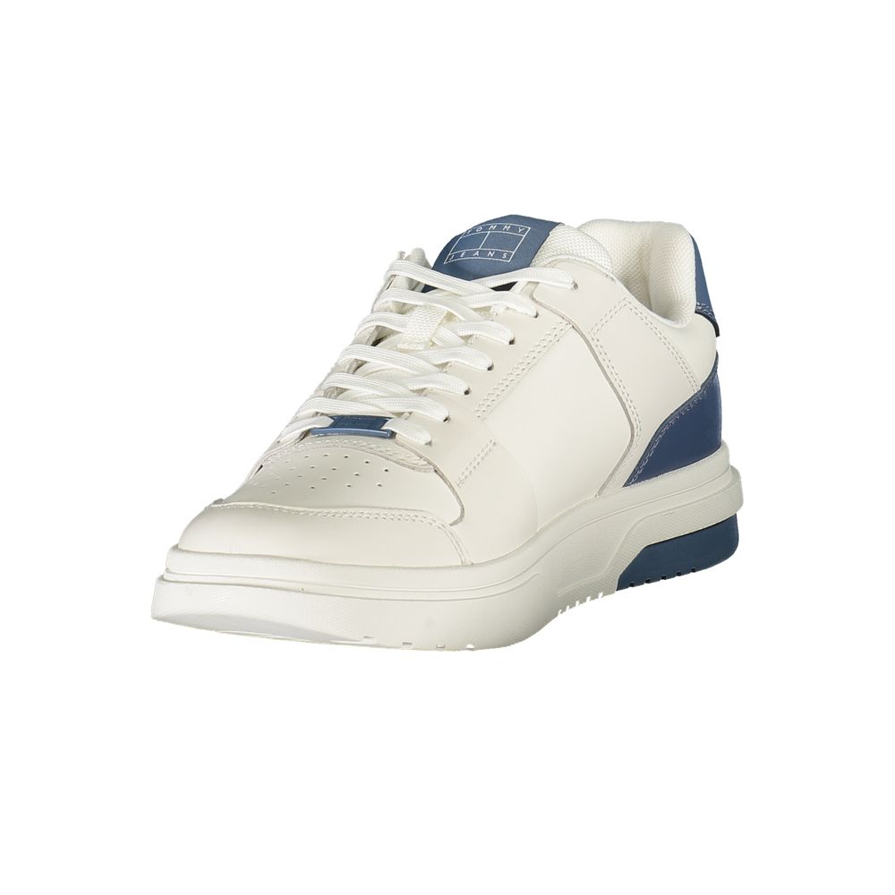 Tommy Hilfiger Bianco Polyurethane Men's Sneaker