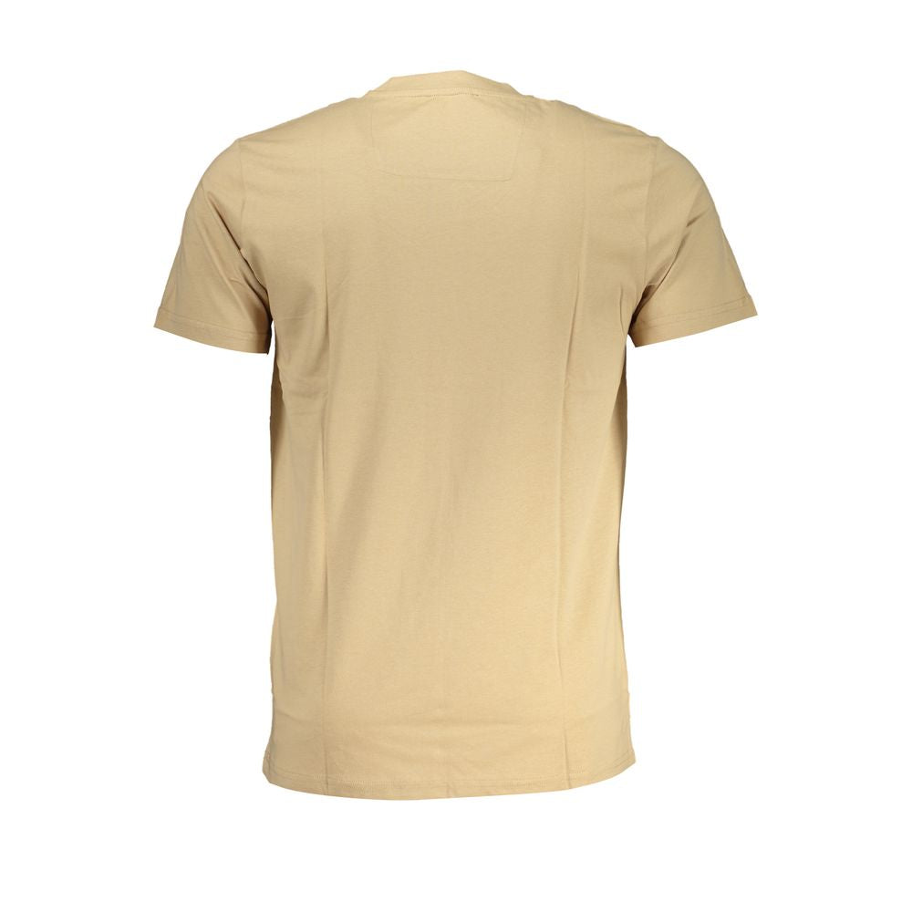 Cavalli Class Beige Cotton Men T-Shirt