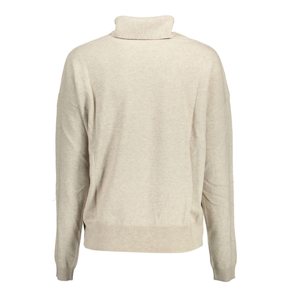 Beige U.S. POLO ASSN. sweater i uldblanding
