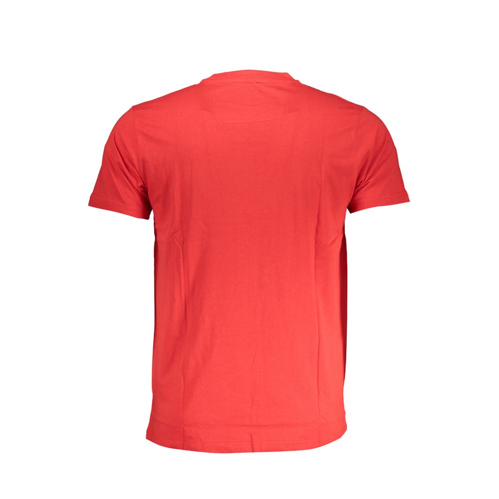 Cavalli Class Rosso Cotton Men T-Shirt