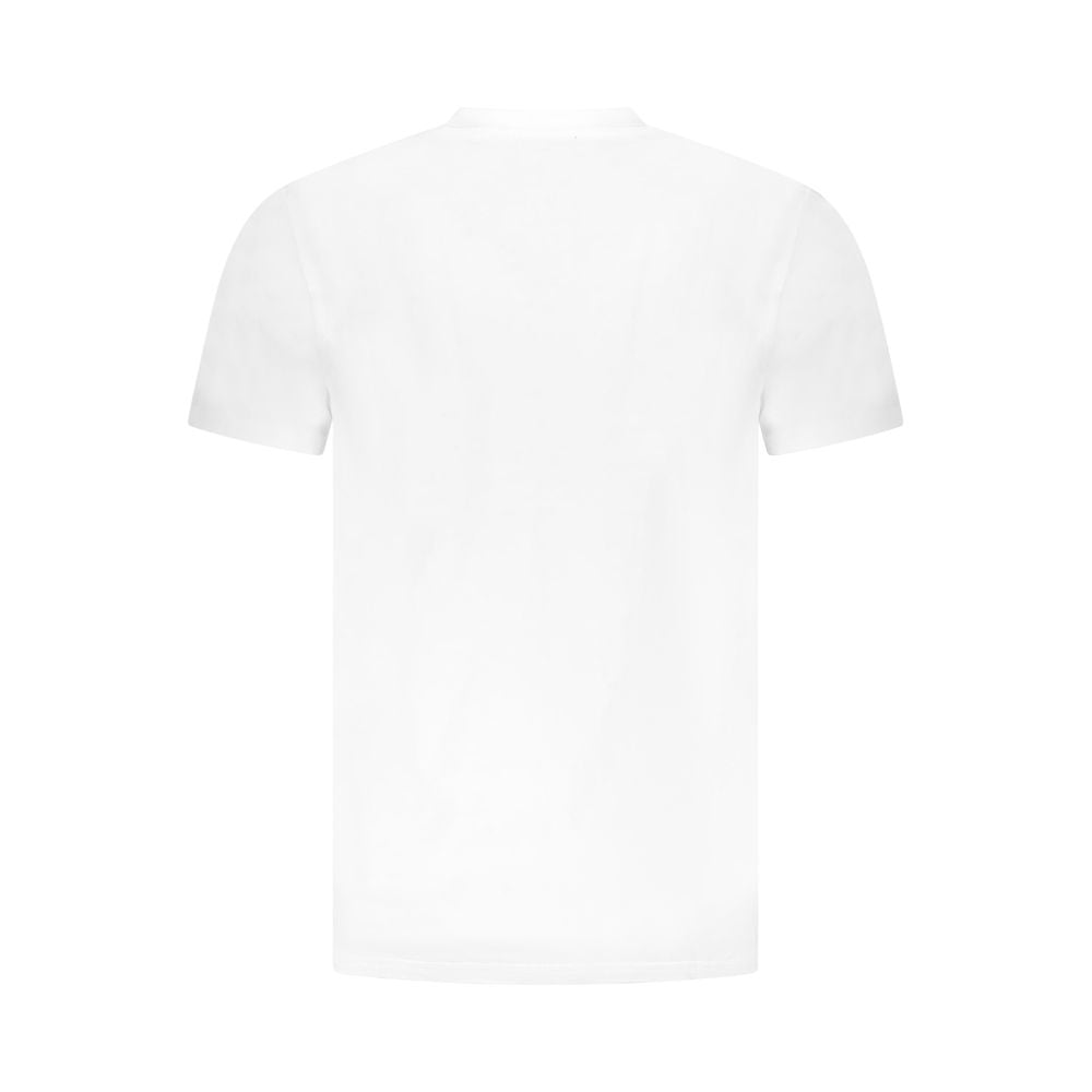 Cavalli Class Bianco Cotton Men T-Shirt