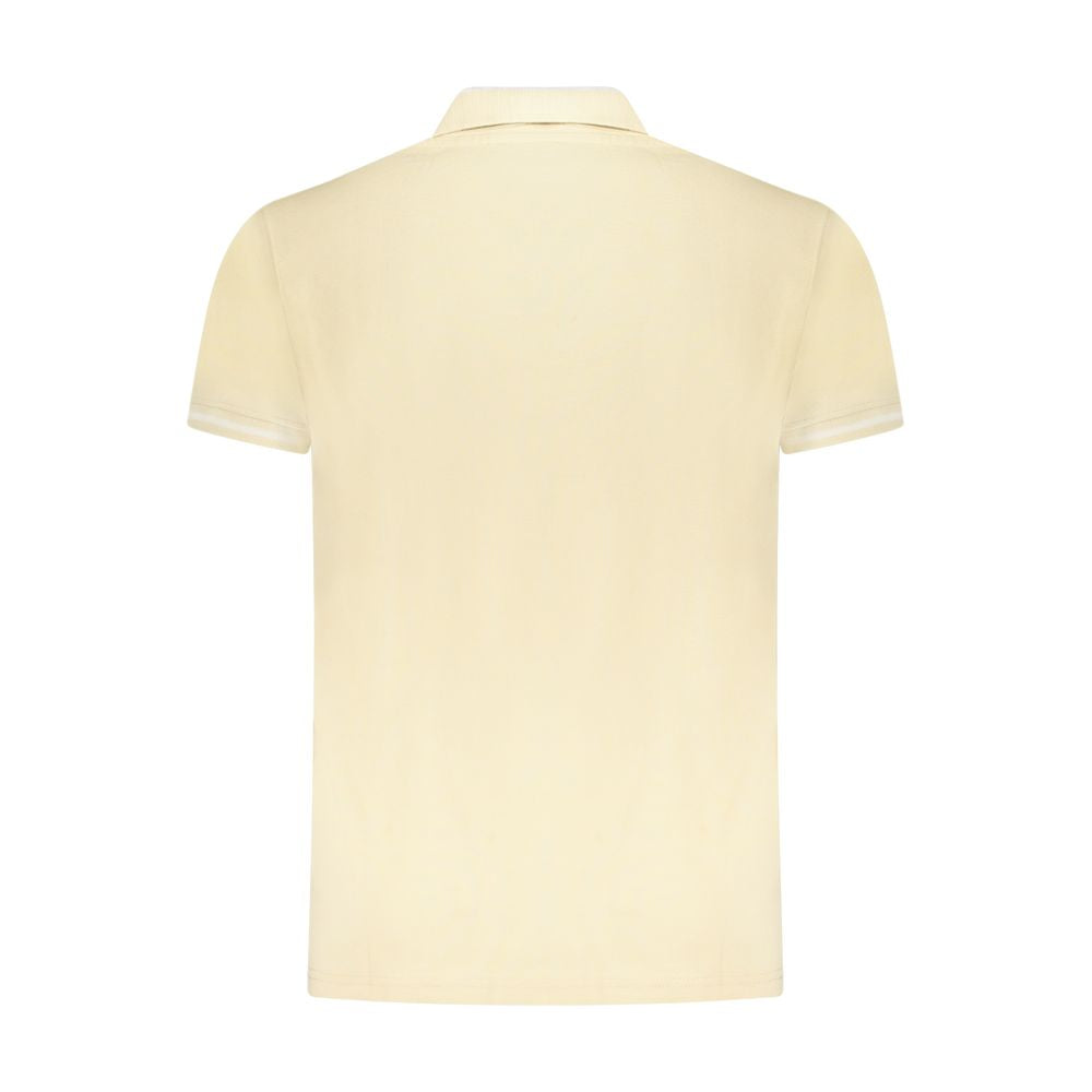 Cavalli Class Beige Cotton Men Polo Shirt
