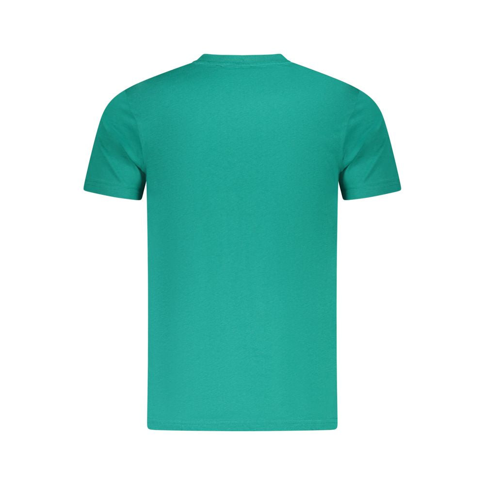 Cavalli Class Green Cotton Men T-Shirt