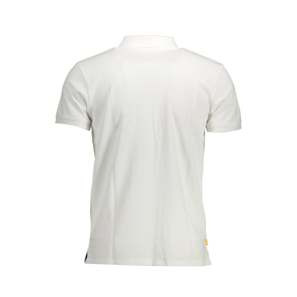 Timberland White Cotton Men Polo Shirt