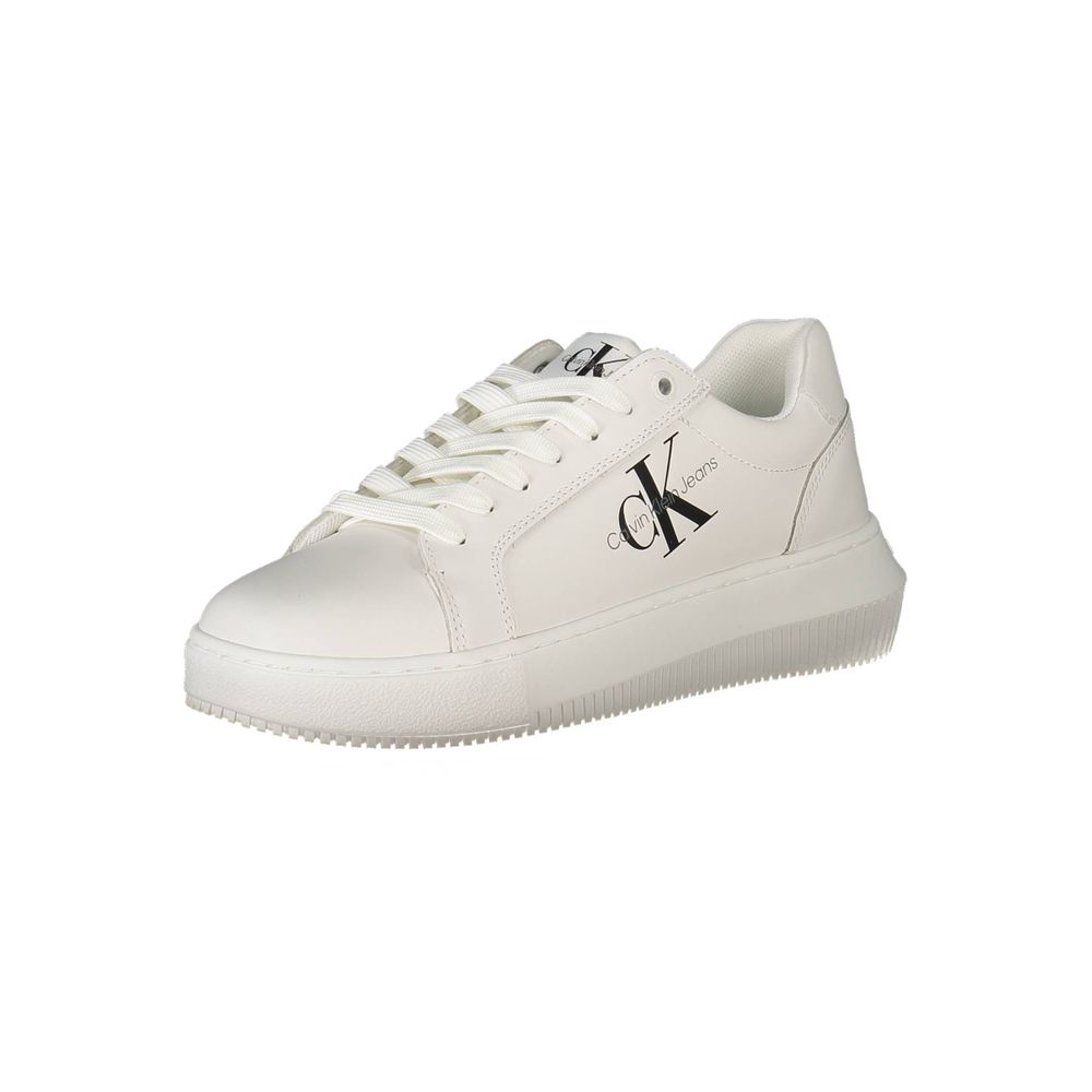 Calvin Klein White Polyester Women Sneaker