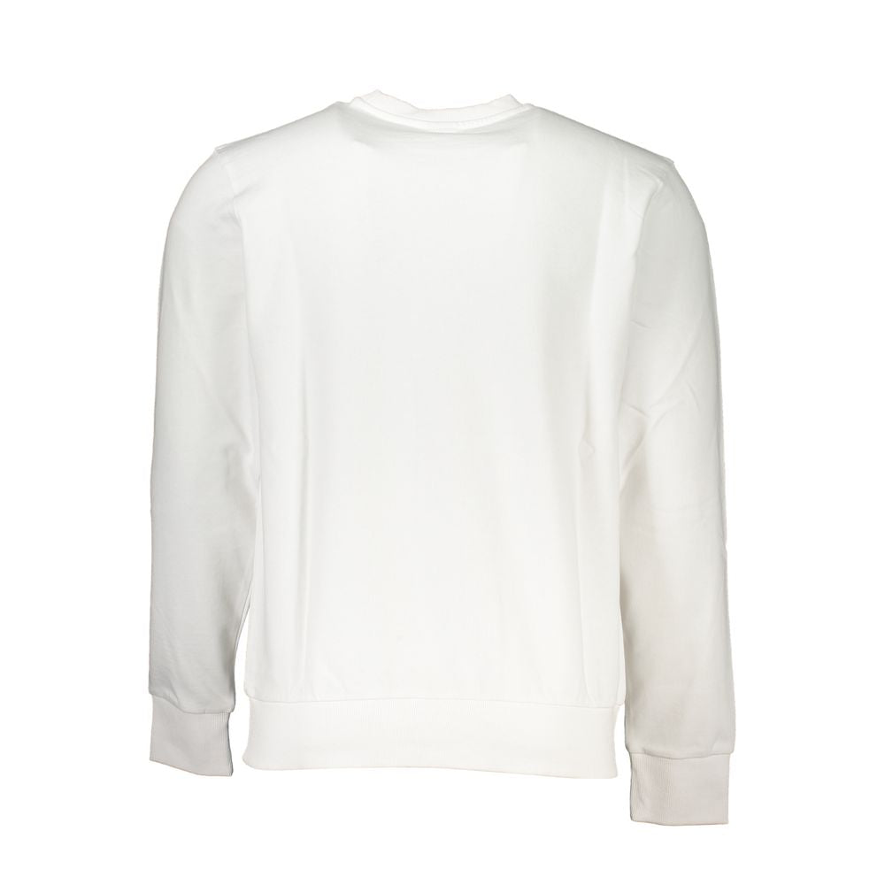 North Sails børstet sweatshirt i bomuld med logo – hvid