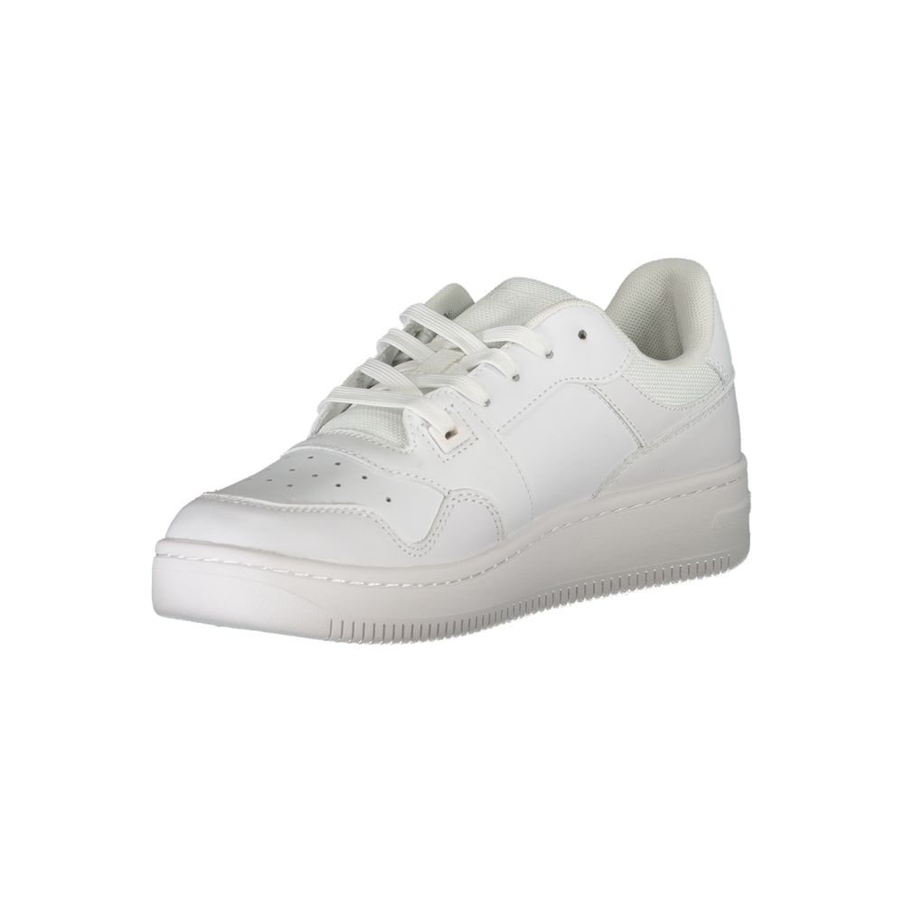 Tommy Hilfiger sneakers i læderblanding – hvid
