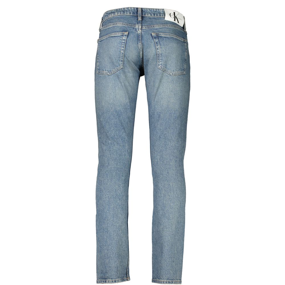 Calvin Klein Blu Cotton Men's Slim Jeans