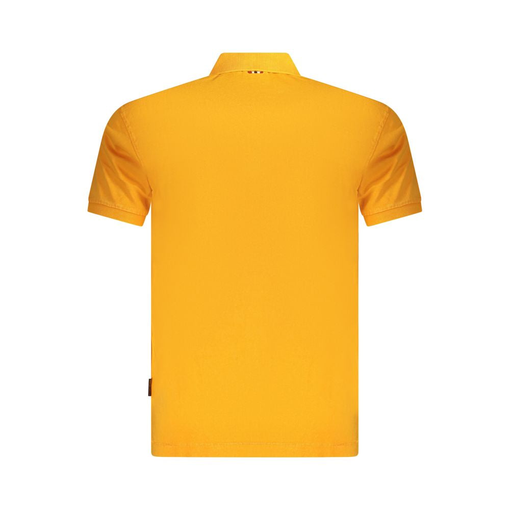 Napapijri polo med broderet logo til mænd – orange