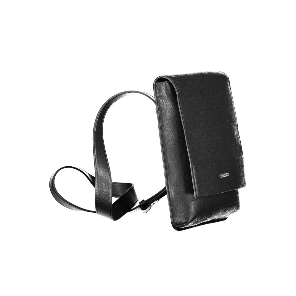 Calvin Klein skuldertaske i materialeblanding – sort