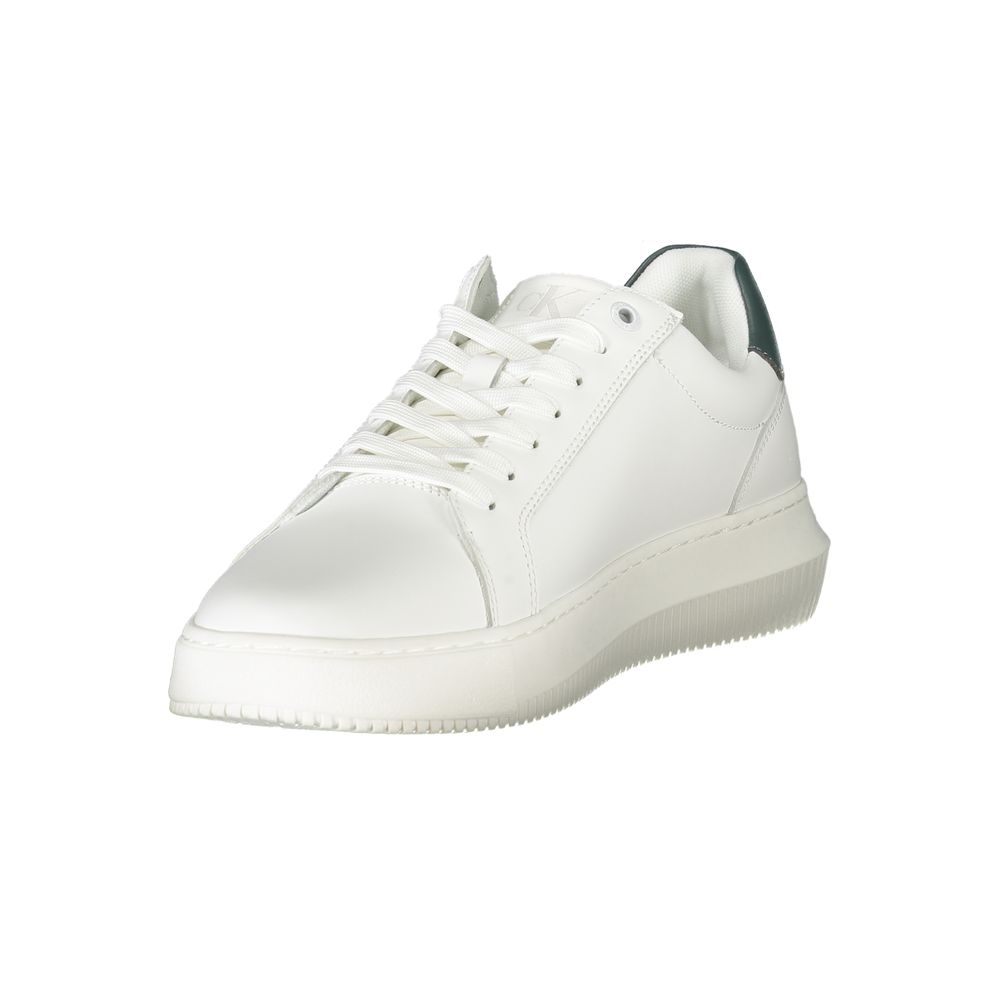 Calvin Klein White Leather Men Sneakers
