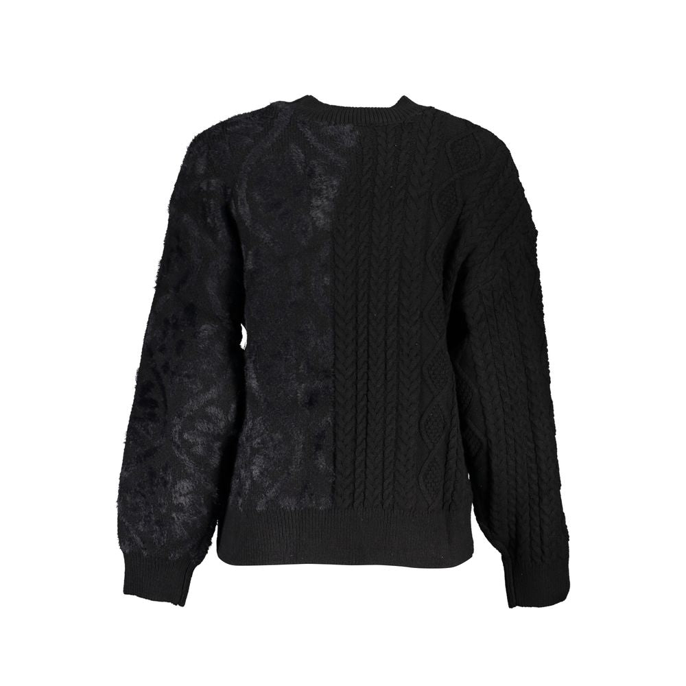 Desigual rullekravesweater til kvinder – sort