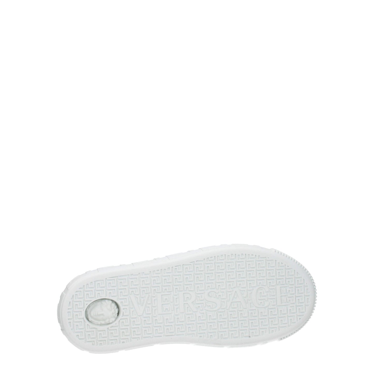 Versace White Leather Low Tops