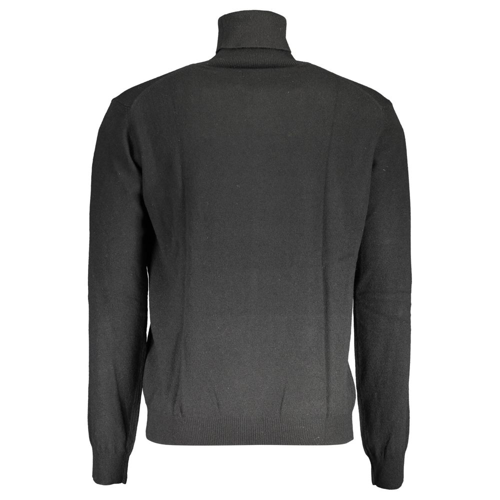 La Martina Nero Wool Men Sweater