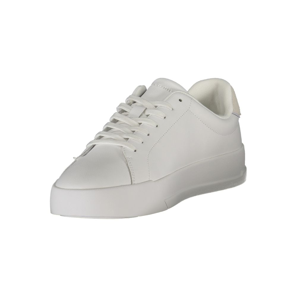 Tommy Hilfiger White Leather Men Sneakers