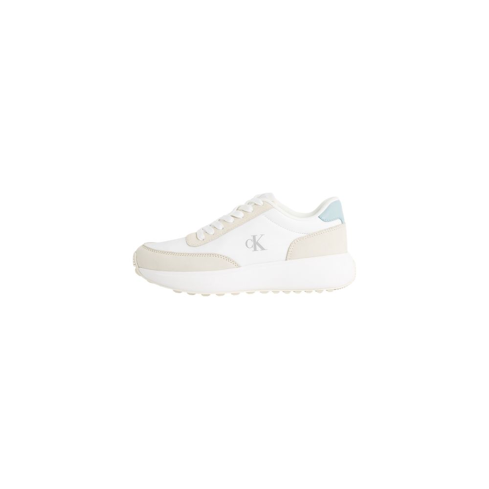 Calvin Klein Jeans ATHLEISURE RUNNER sneakers i læder – beige
