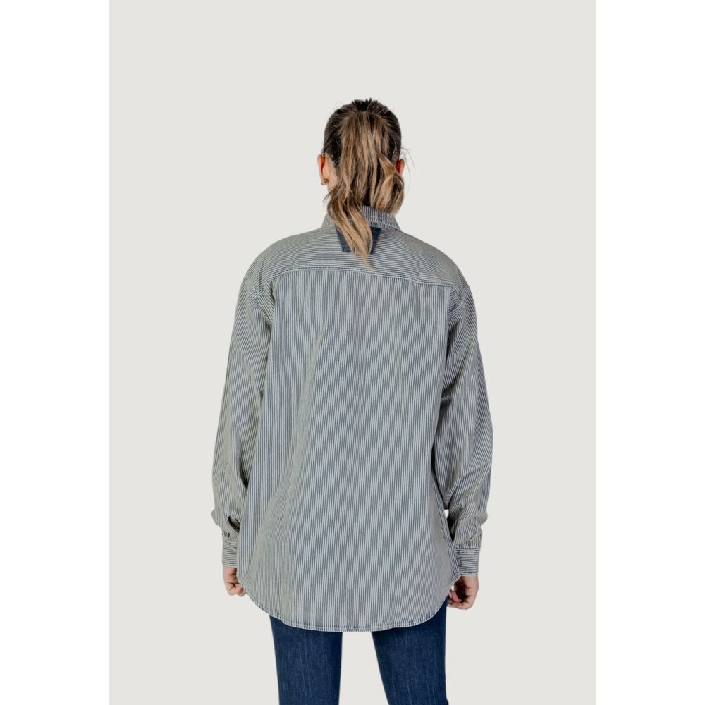 Replay W2188.000.850 89A skjortebluse til kvinder – blå