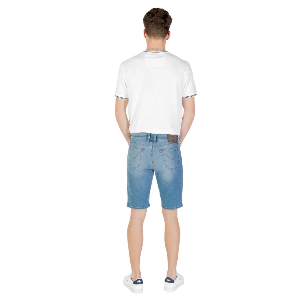 Jeckerson Light Blue Cotton Bermuda