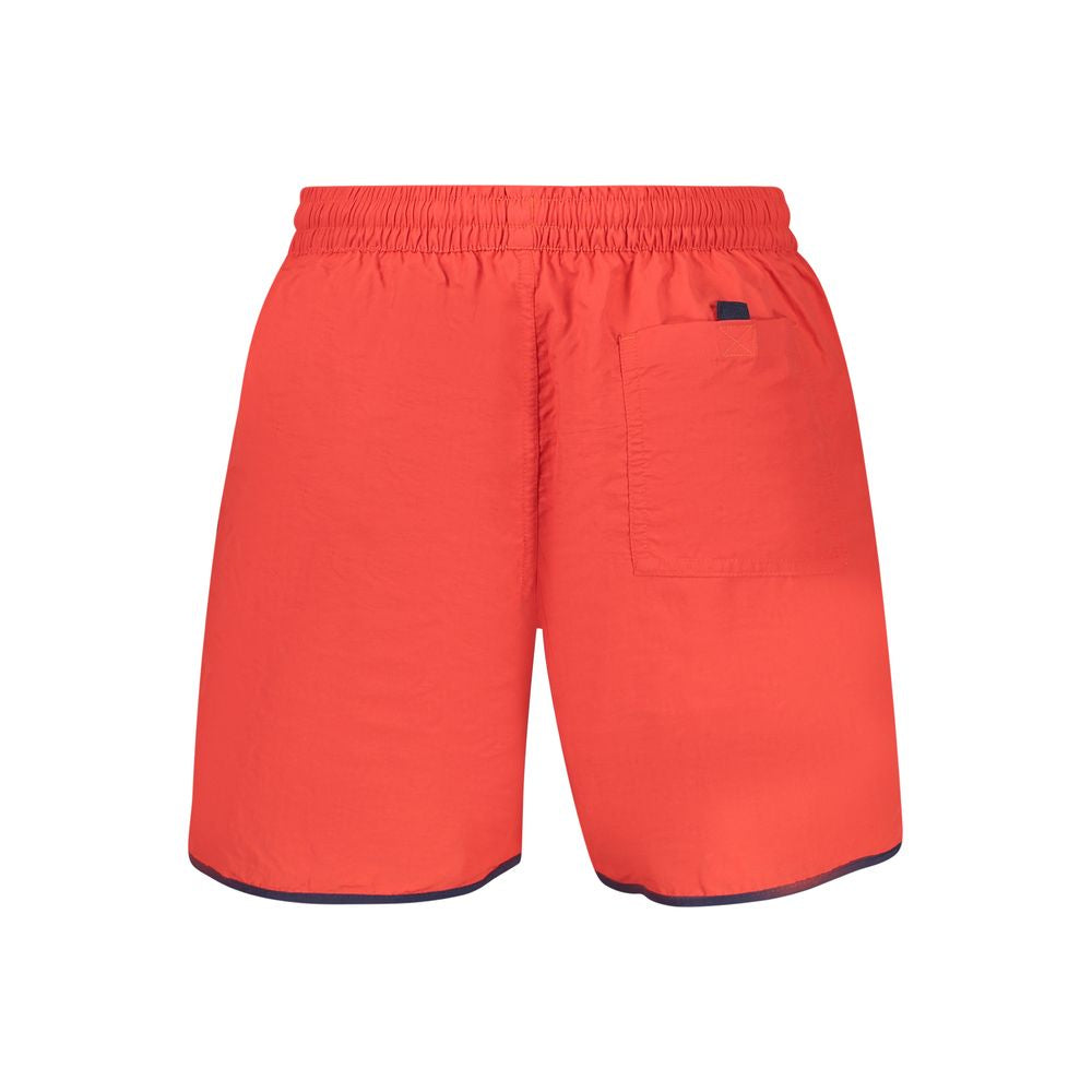 Norway 1963 Rosso Poliammide Men's Swim Boxer