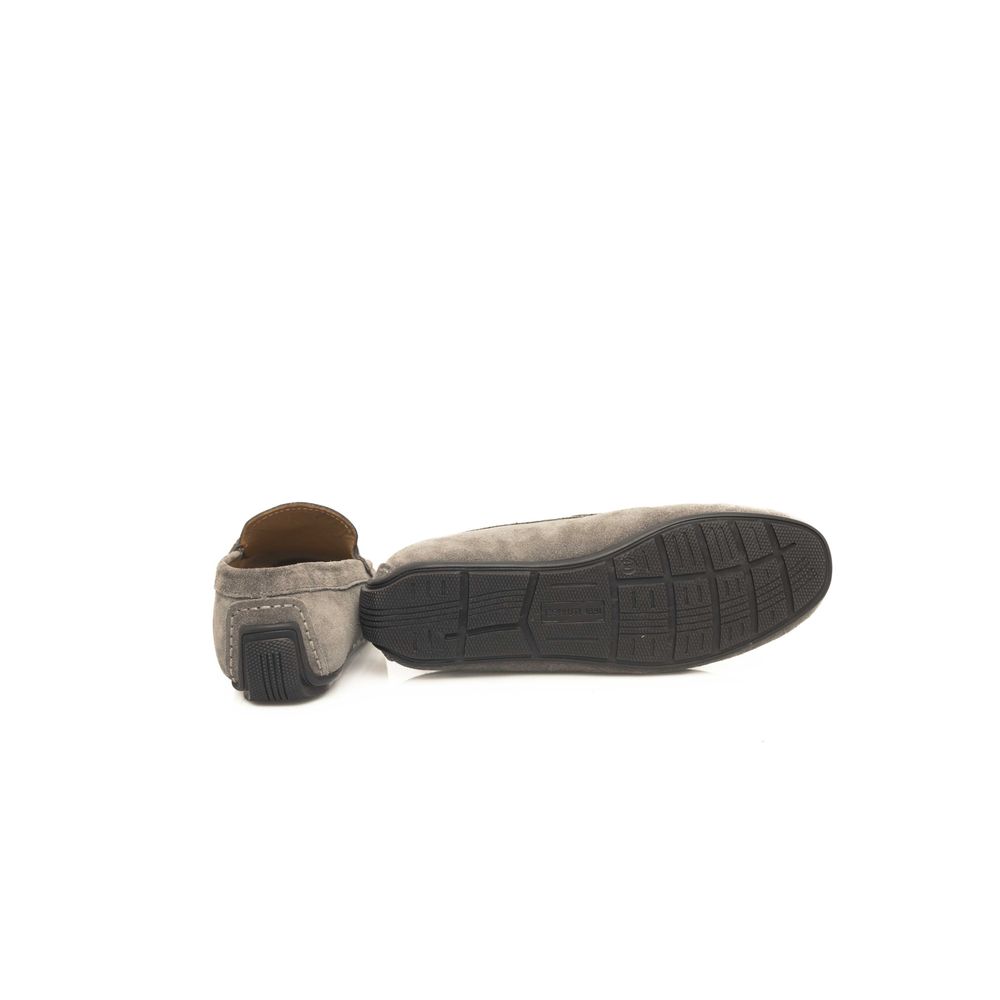 Cerruti 1881 Gray Cowhide Men Loafer