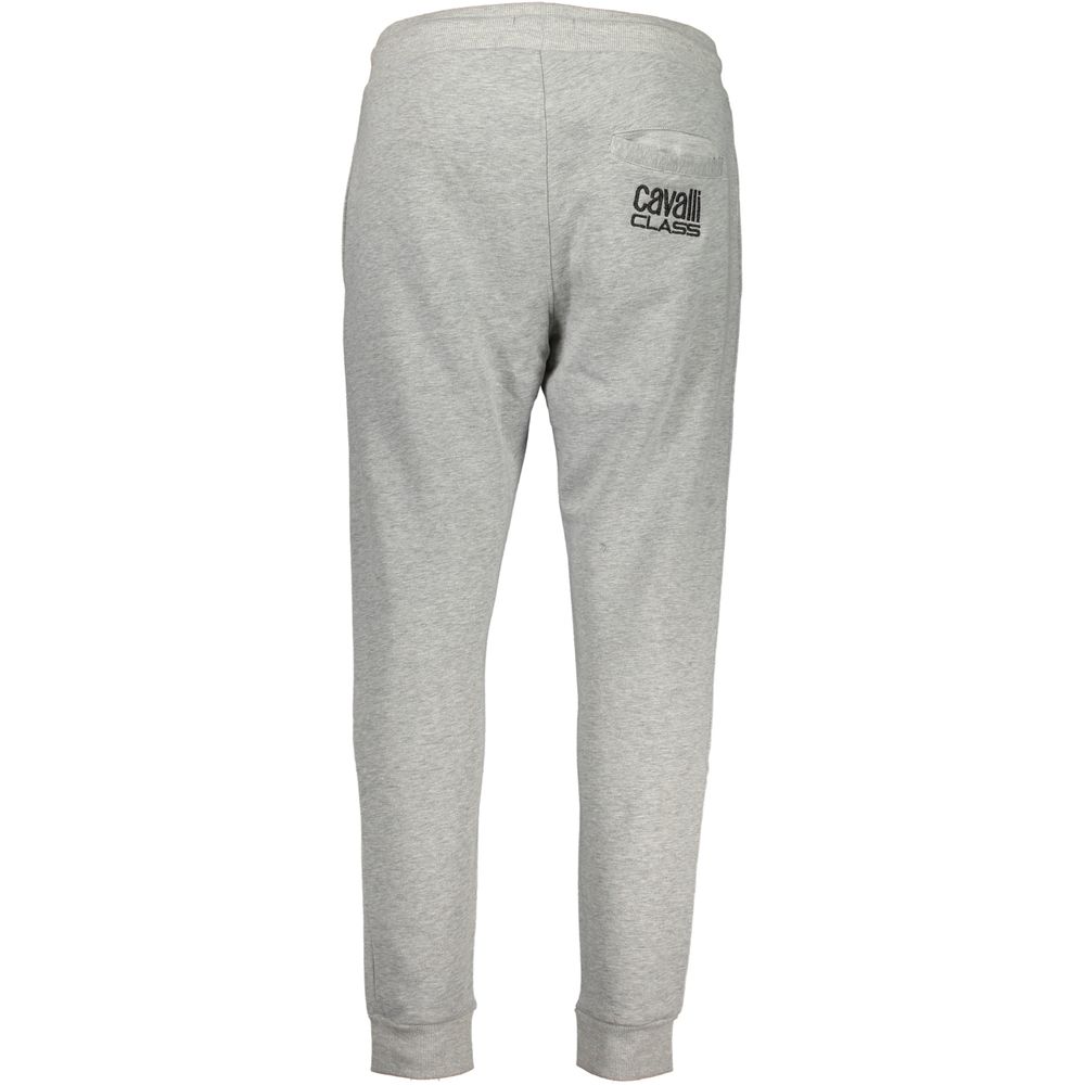 Cavalli Class Grigio Polyester Men's Sweatpant