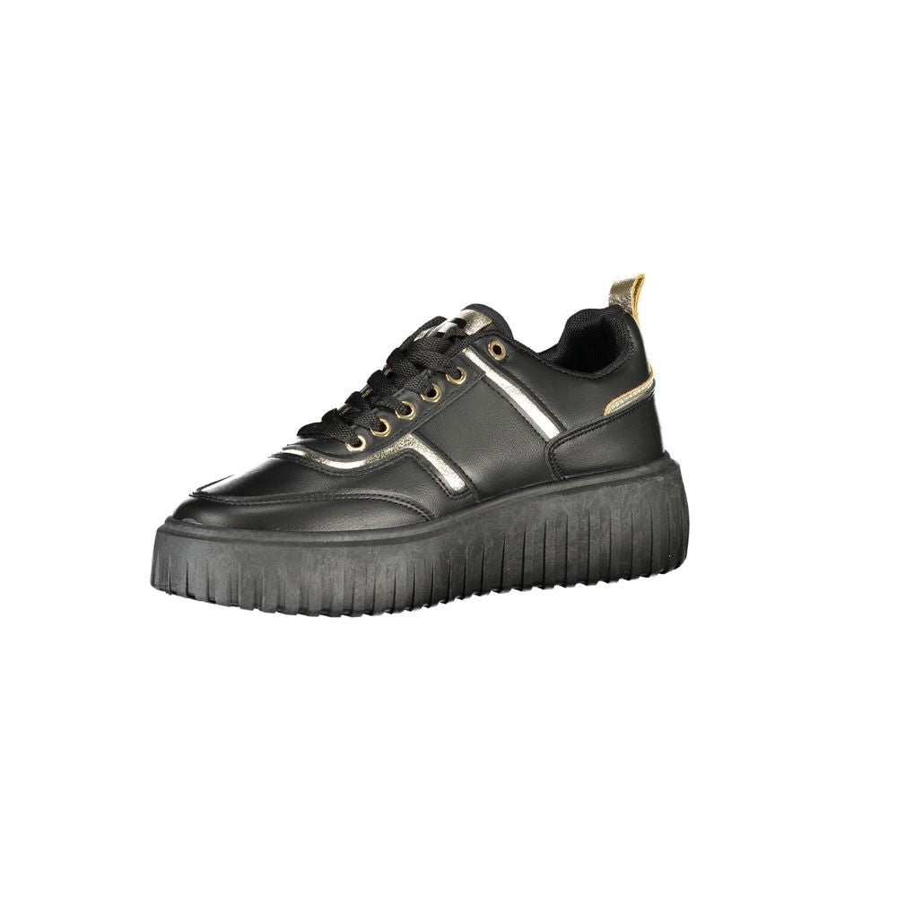 Laura Biagiotti Black Polyester Sneakers