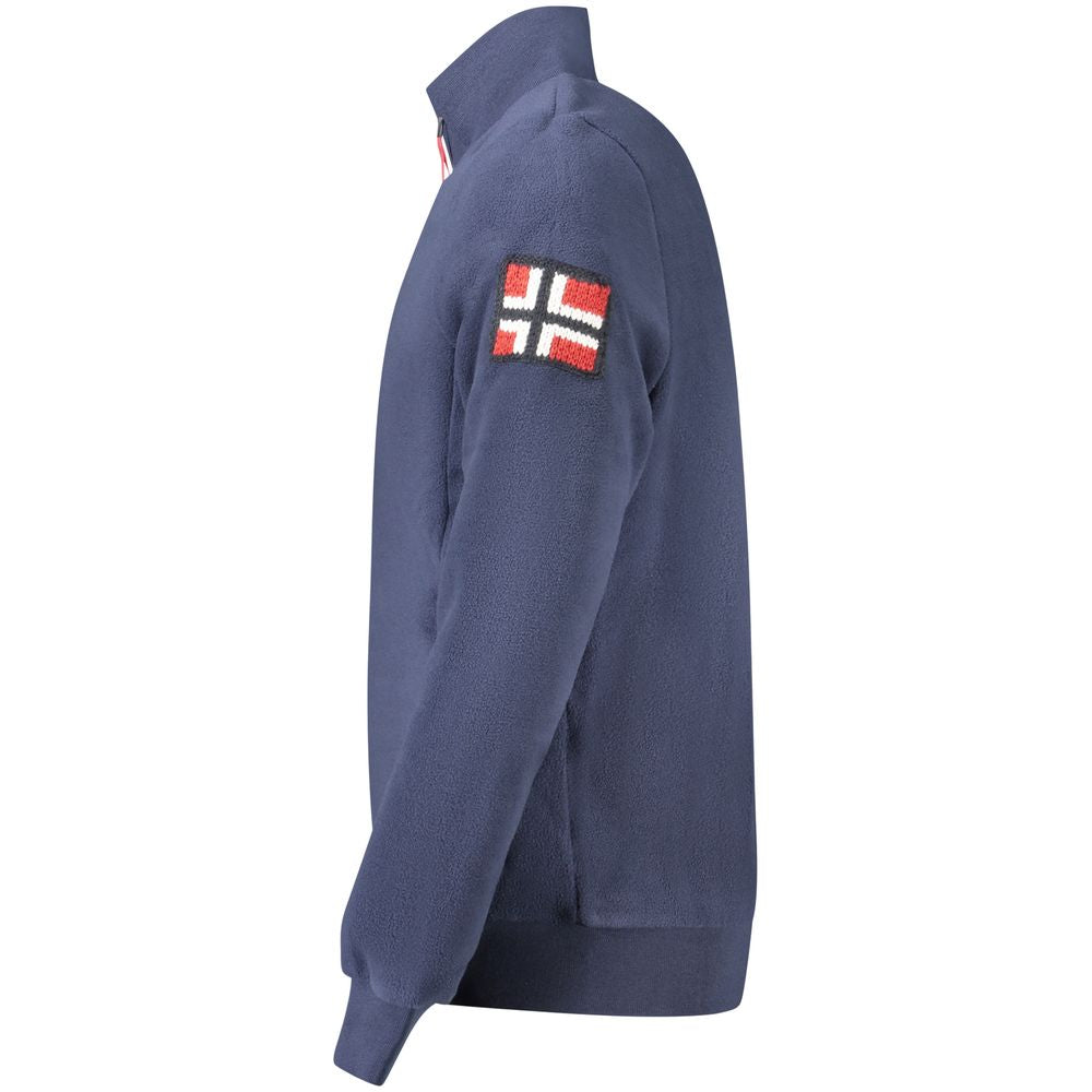 Norway 1963 fleecesweatshirt med lynlås til mænd – blå