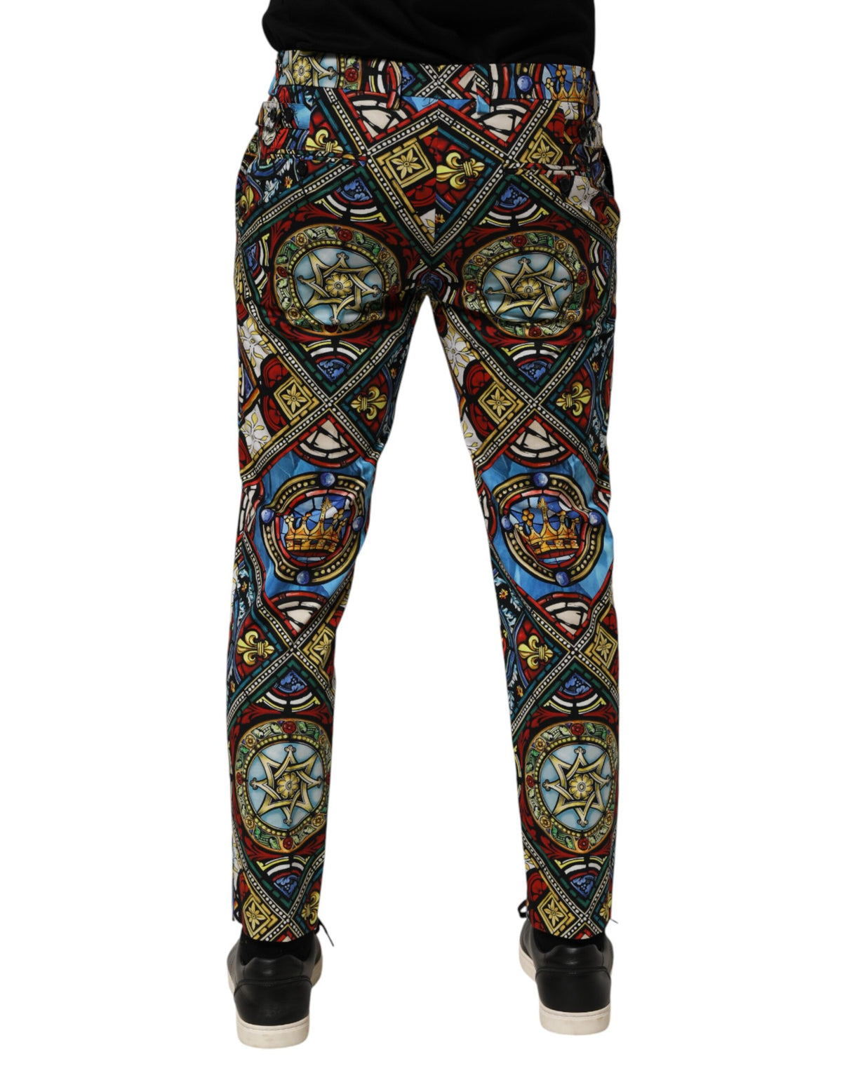 Dolce & Gabbana chinobukser med mosaikprint – flerfarvet