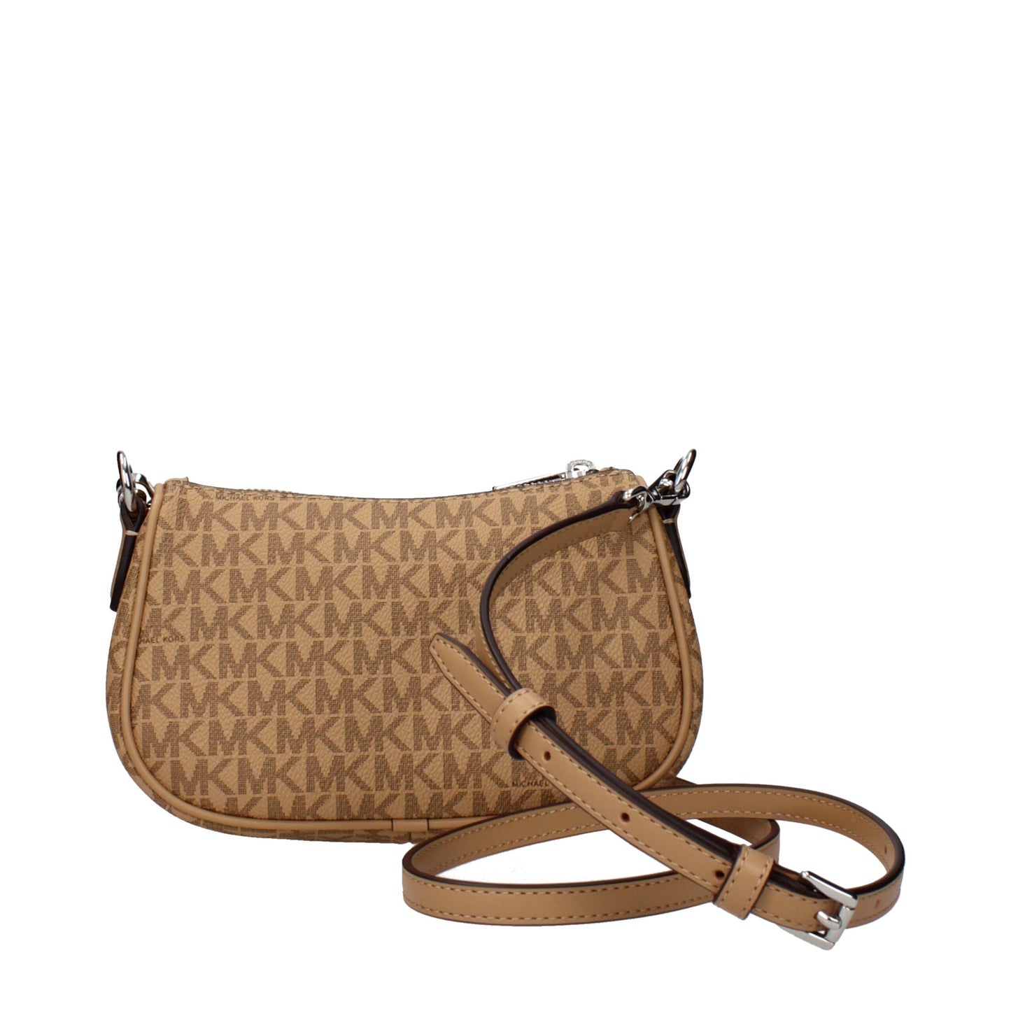 Brun Michael Kors håndtaske i stof