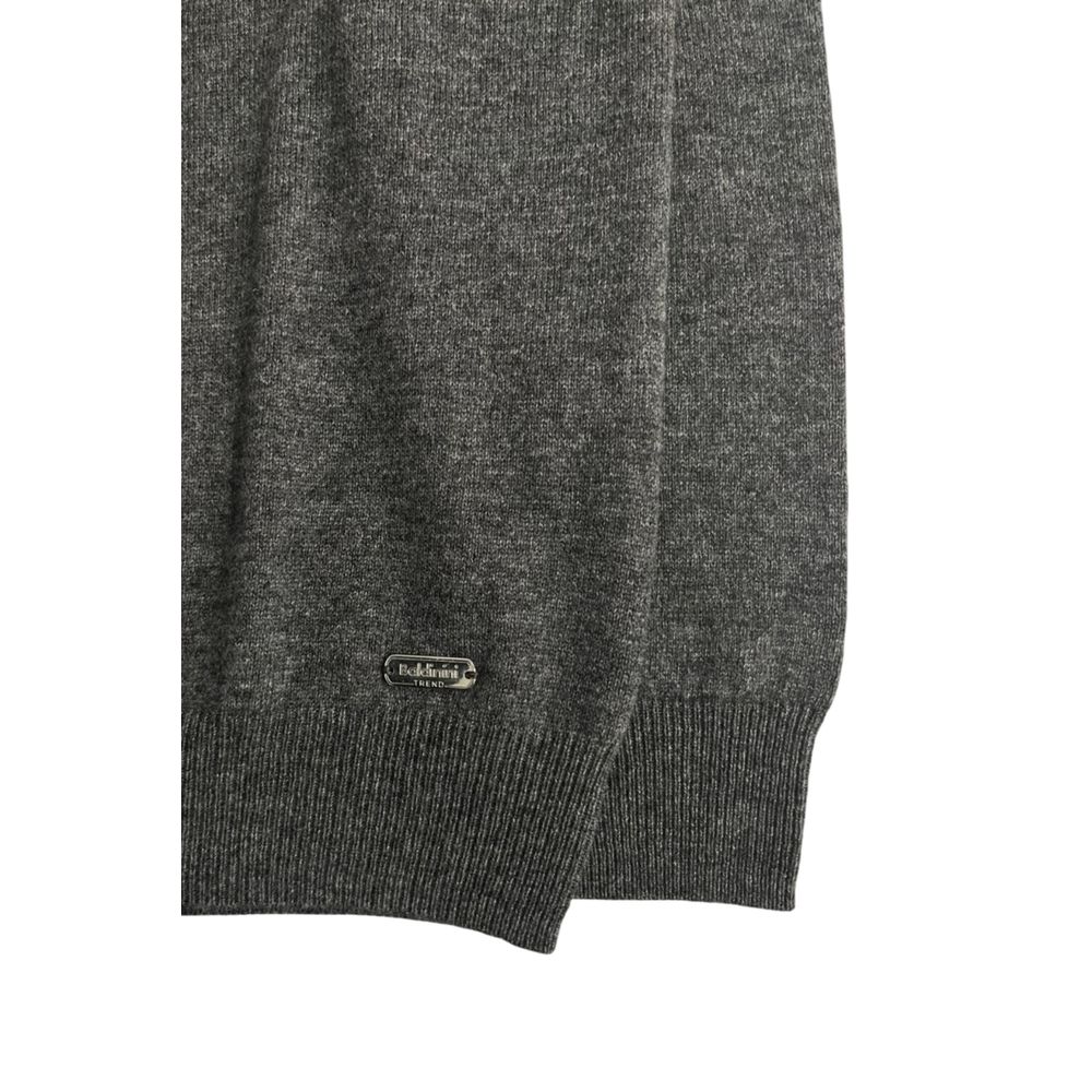 Baldinini Trend Gray Cashmere Men Sweater