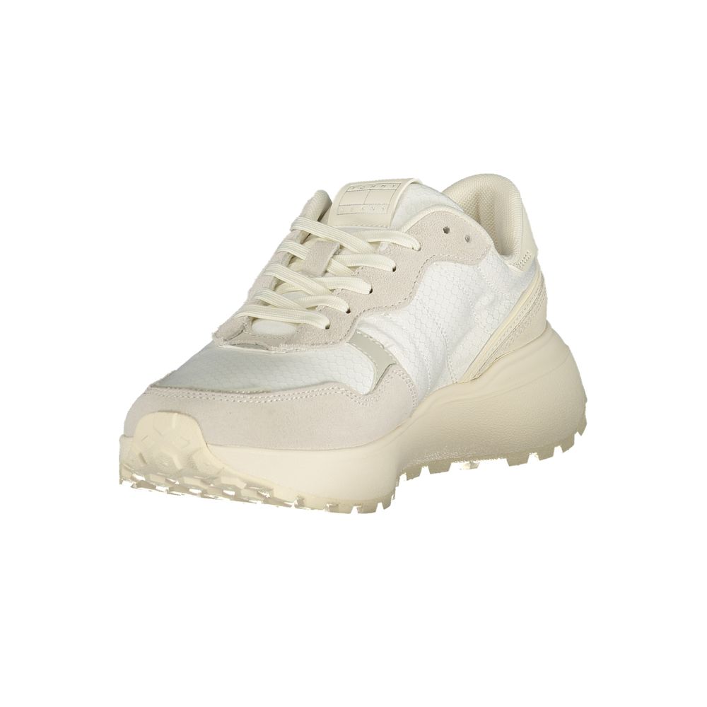 Tommy Hilfiger White Polyurethane Women Sneaker