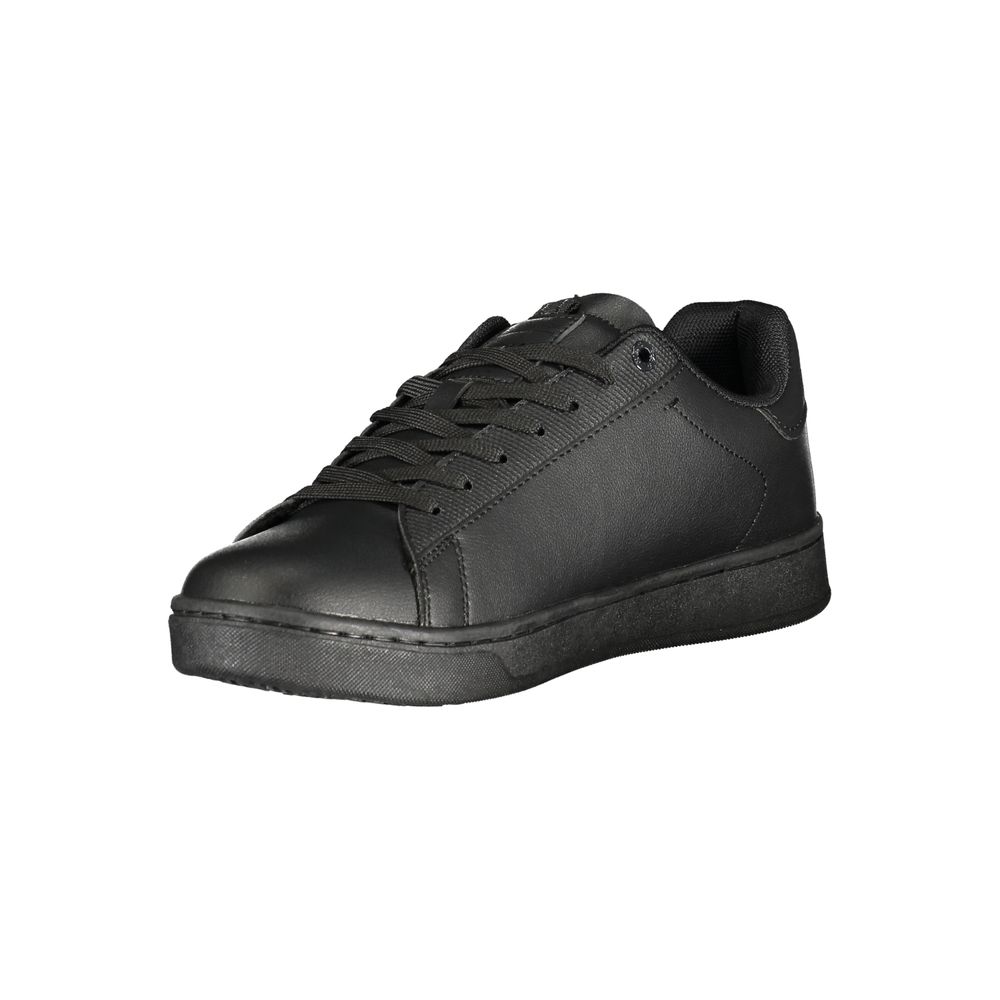 Gas Black Polyurethane Men's Sneakers