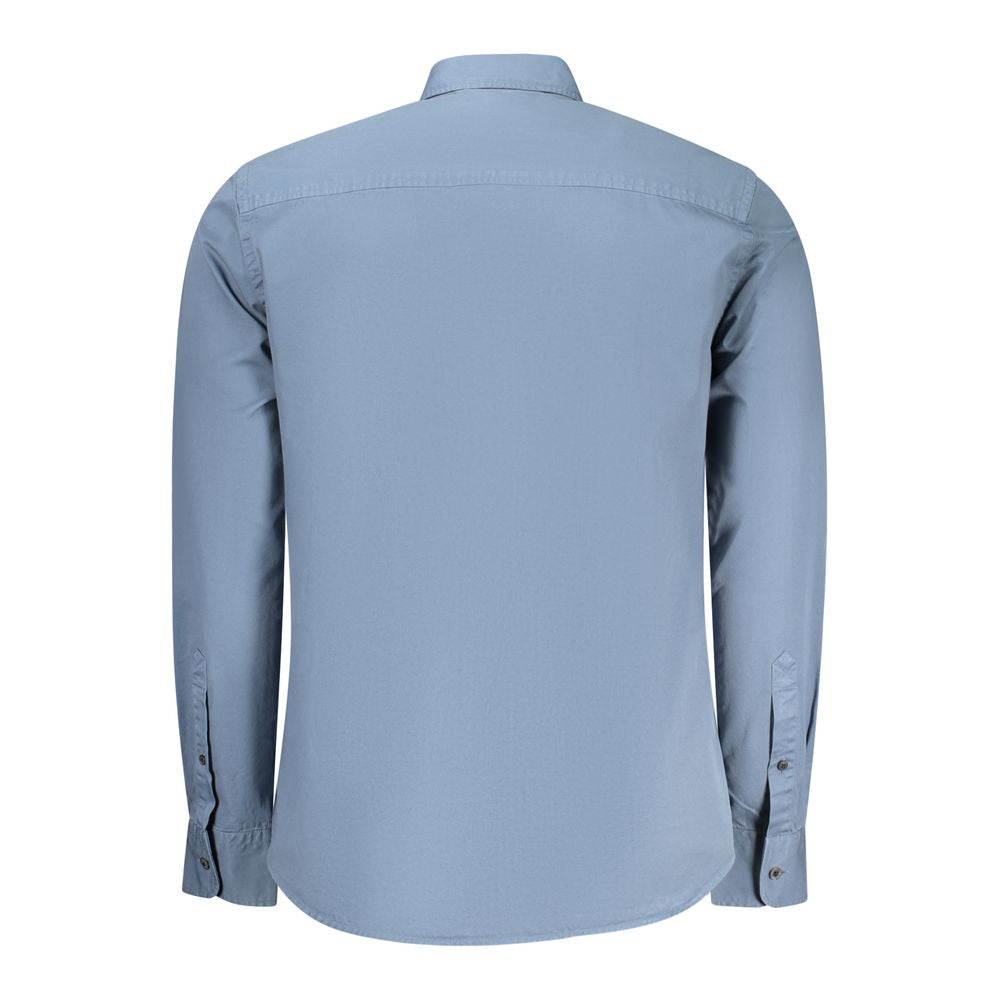 North Sails Blue Cotton Men Shirt