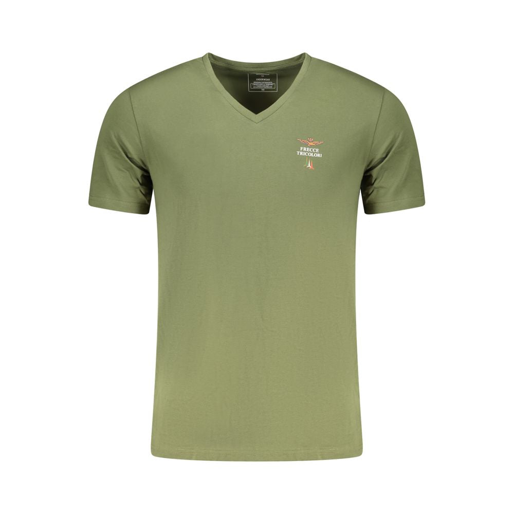 Aeronautica Militare Verde Cotton Men'S T-Shirt