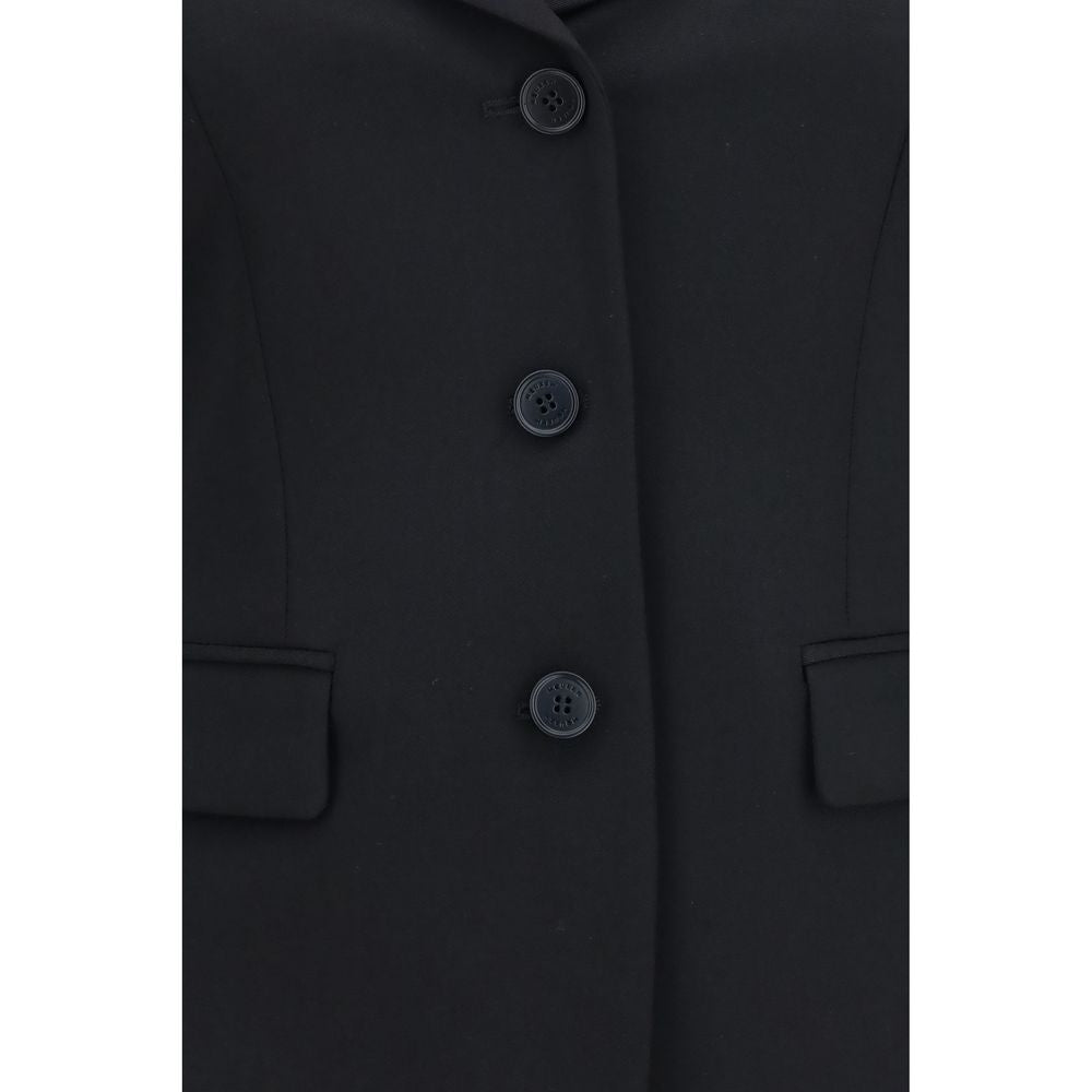 Alexander McQueen Black Wool Oves Aries Full-Length Jacket
