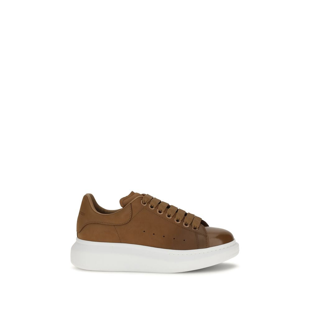 Alexander Mcqueen Brown Calf Leather Bos Taurus Chunky Sneakers