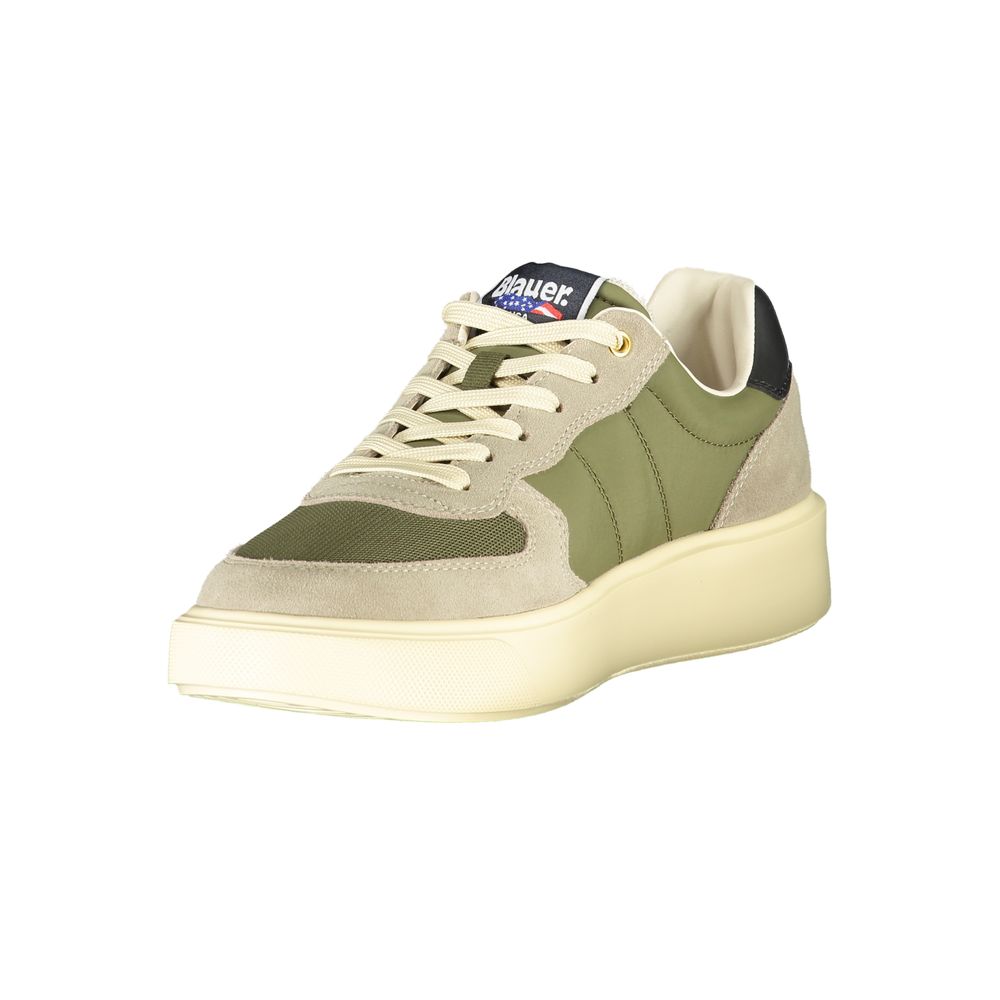 Blauer Green Leather Men Sneaker