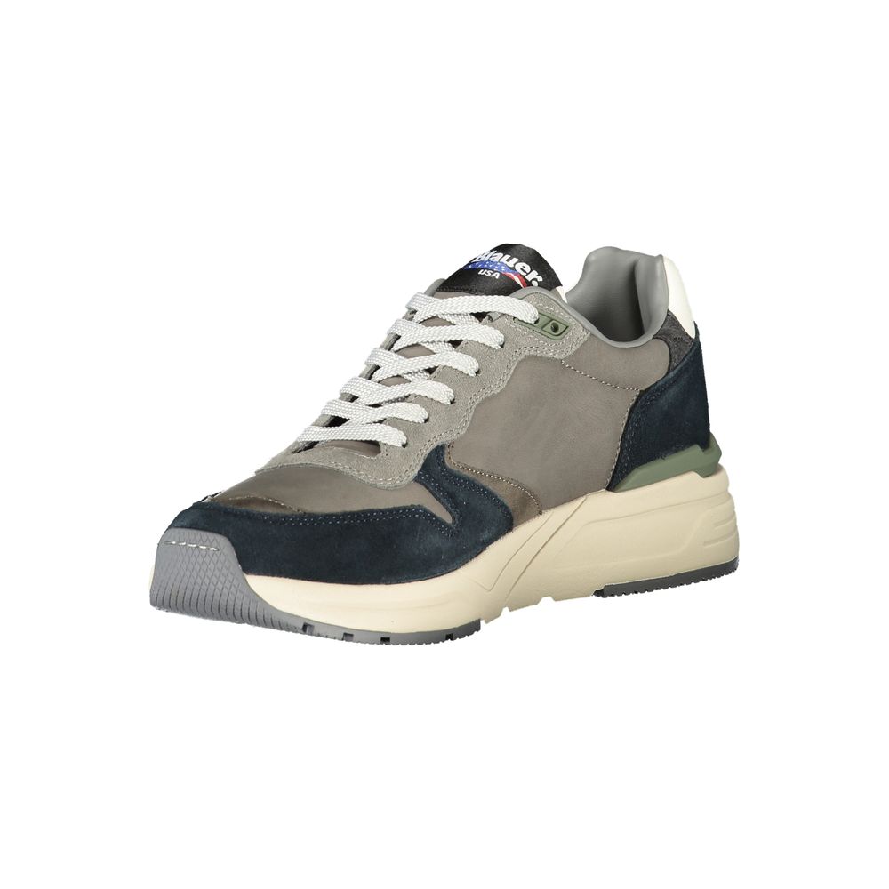 Blauer Grigio Polyurethane Men Sneakers