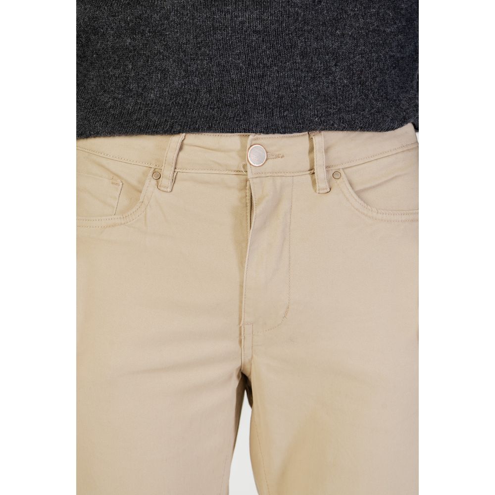 Borghese Beige Cotton Skinny Pants