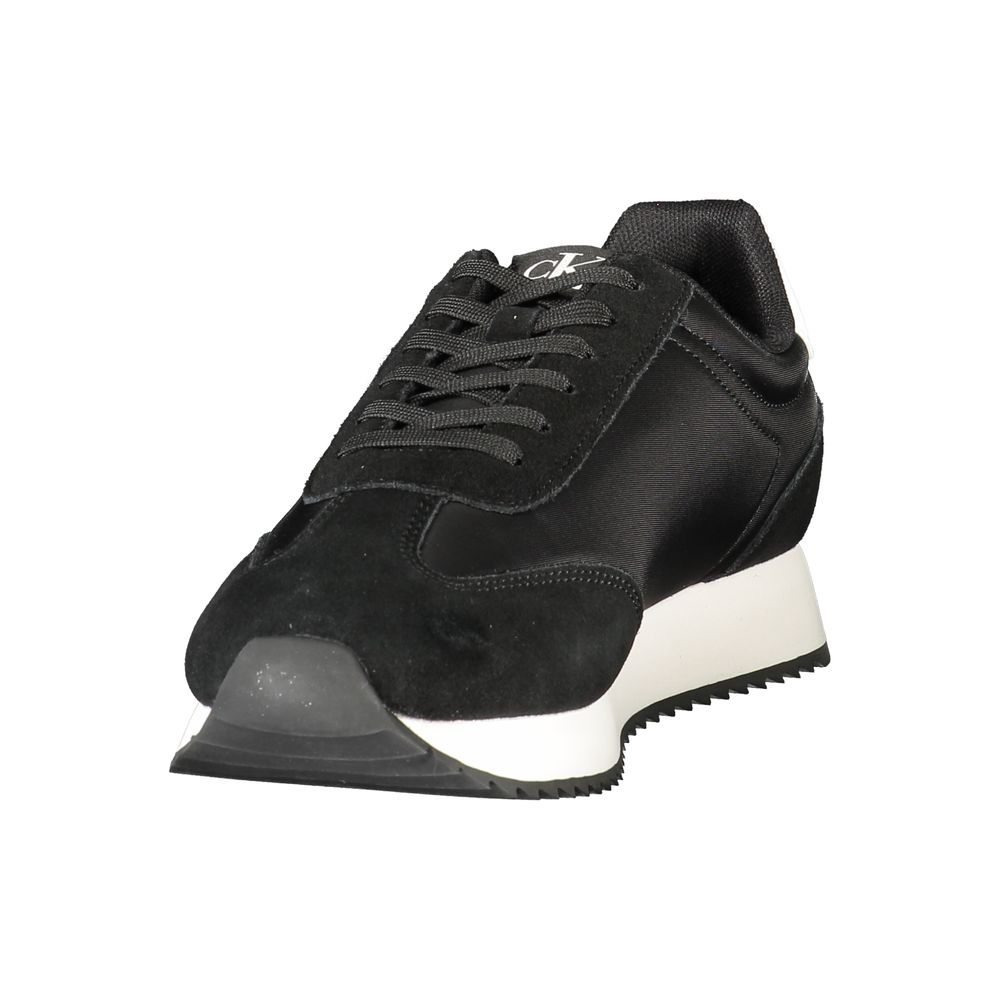 Calvin Klein Black Leather Men Sneakers