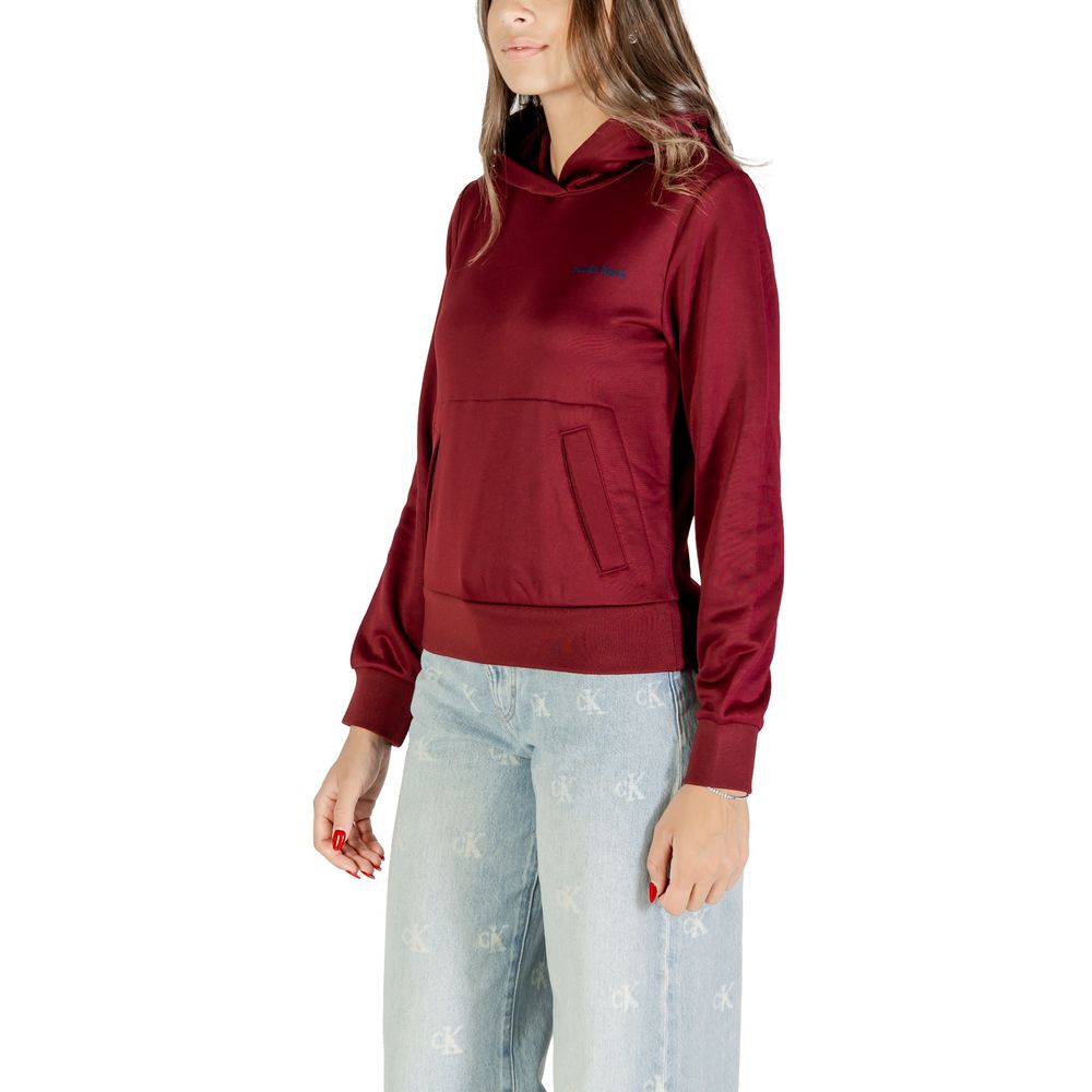 Calvin Klein Bordeaux Cotton Hoodie
