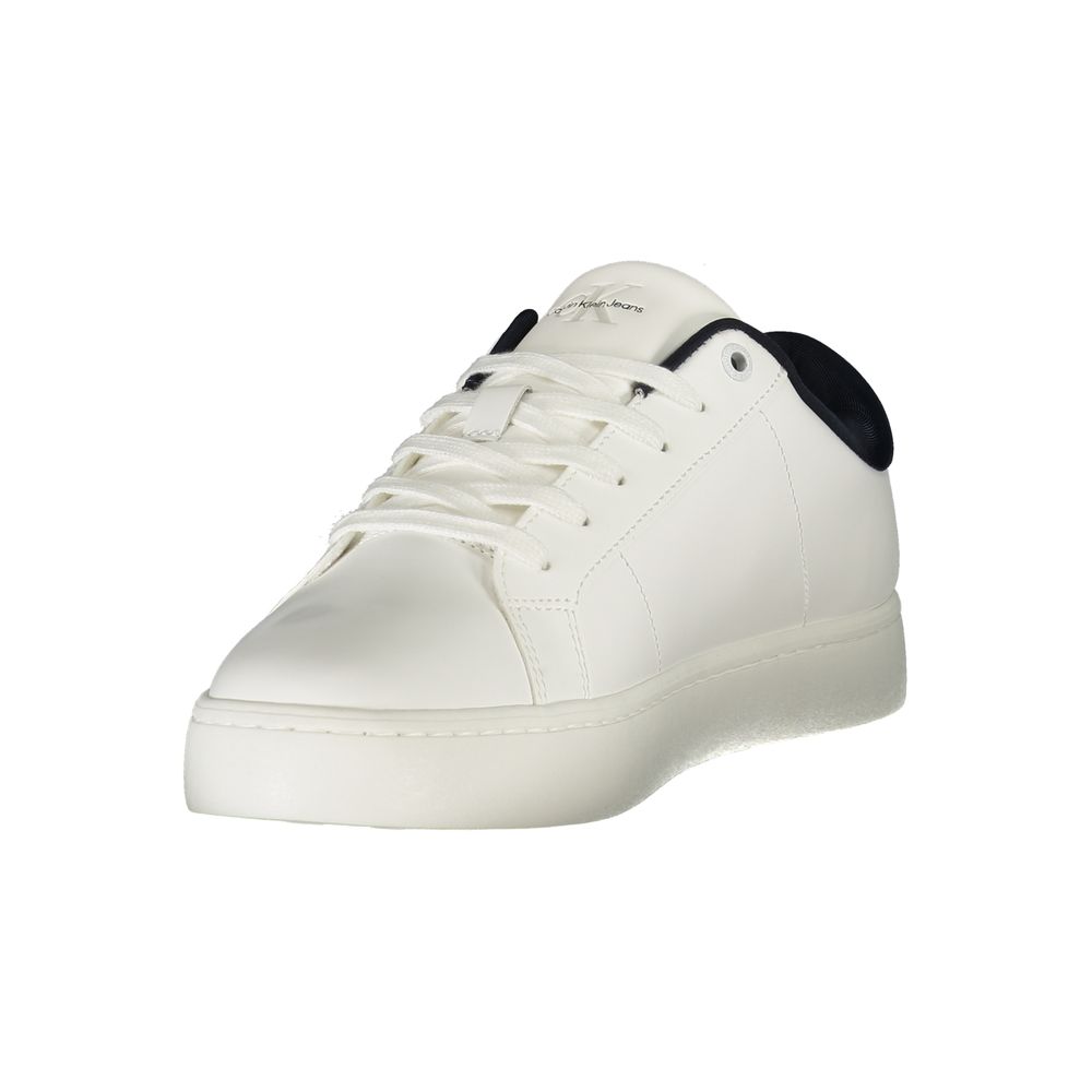 Calvin Klein White Leather Men Sneakers